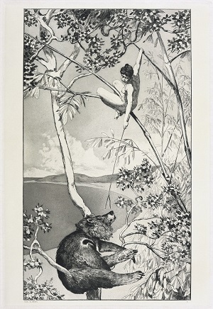 Intermezzos (Opus IV), n.d. (1st ed. in 1881) Print 1: Bear and Elf, etching and aquatint,41.4×29.0cm (pl.)