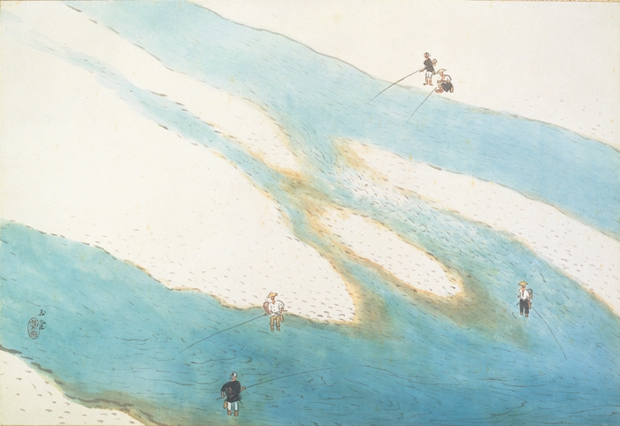 KAWAI Gyokudo, Summer River, 1953, Private Collection