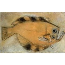 《オヒョウ（大きな魚）》1984年　山口県立美術館蔵