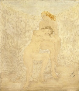 藤田嗣治《二人裸婦》1930年
