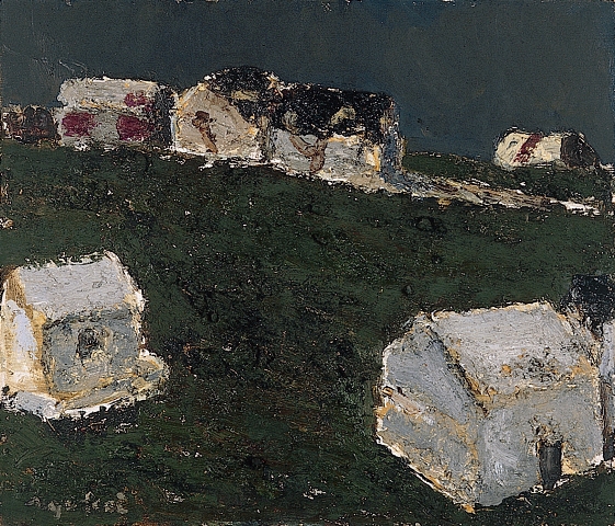 CHOKAI Seiji 《House under Repair, Okinawa》 ca.1959