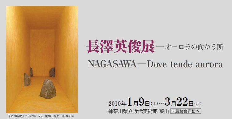 長澤英俊展 オーロラの向かう所 会期は2010年1月9日(土曜)から3月22日(月曜)まで 展覧会内容詳細はこちら
