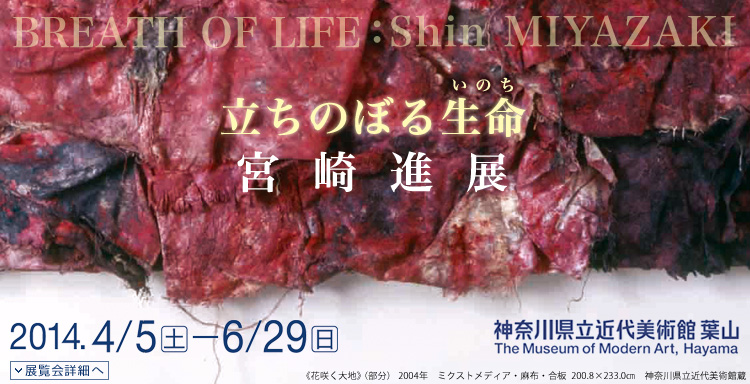 宮崎進展 会期は2014年4月5日(土曜)から6月29日(日曜)まで 展覧会内容詳細はこちら