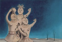山口蓬春《宴》1961年 当館蔵　©公益財団法人JR東海生涯学習財団 