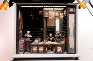 The Quay Brothers　Tailor’s Shop, from "Street of Crocodiles", 1986, photo: Robert Barker