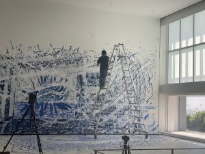石田尚志　公開制作記録写真